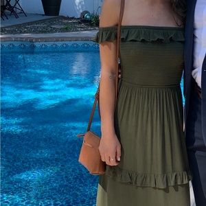 COPY - Express olive green formal dress